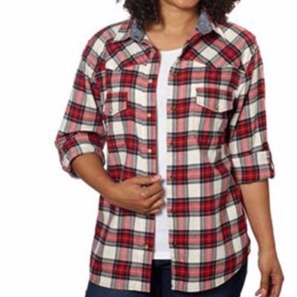 JACHS Girlfriend Tops - 3/$15 Jachs Girlfriend Women’s Button Down Flannel